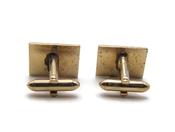 Rhinestone Inlay With Diagonal Lines Cuff Links M… - image 2