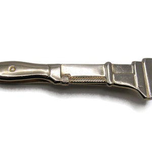 Wrench Tool Handyman Gift Gold Tone Tie Bar Tie Clip Men&#39;s Jewelry