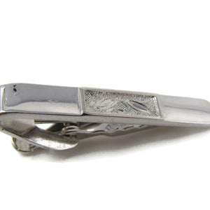 Leaves Tie Clip Tie Bar: Vintage Silver Tone - Stand Out from the Crowd with Class