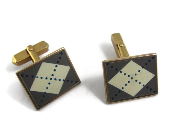 Vintage Cufflinks for Men: Very Cool Pattern Sweater Look