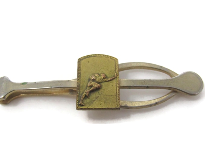 Rare Football Player Dieges & Clust Tie Clip Bar Vintage Men's Jewelry Excellent Design