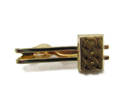 Vintage Tie Clip Tie Bar: Rare Design Modernist T… - image 2