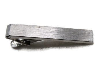Brushed Finish Classic Tie Bar Tie Clip Men's Jewelry Silver Tone