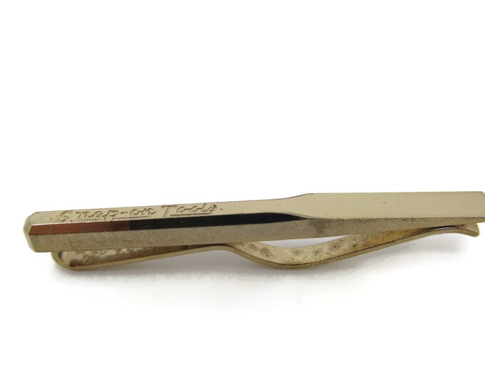 Snap On Tools Chisel Tie Clip Tie Bar: Vintage Gold Tone - Stand Out from the Crowd with Class