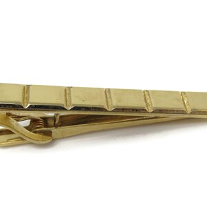 Groove Segment Tie Clip Tie Bar: Vintage Gold Tone - Stand Out from the Crowd with Class