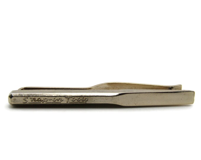 Snap On Tools Wedge Bar Plane Car Repair Handyman Gold Tone Tie Clip Tie Bar Men's Jewelry