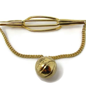 Basketball Tie Clip Vintage Tie Bar: Excellent High Quality True Vintage Heavy