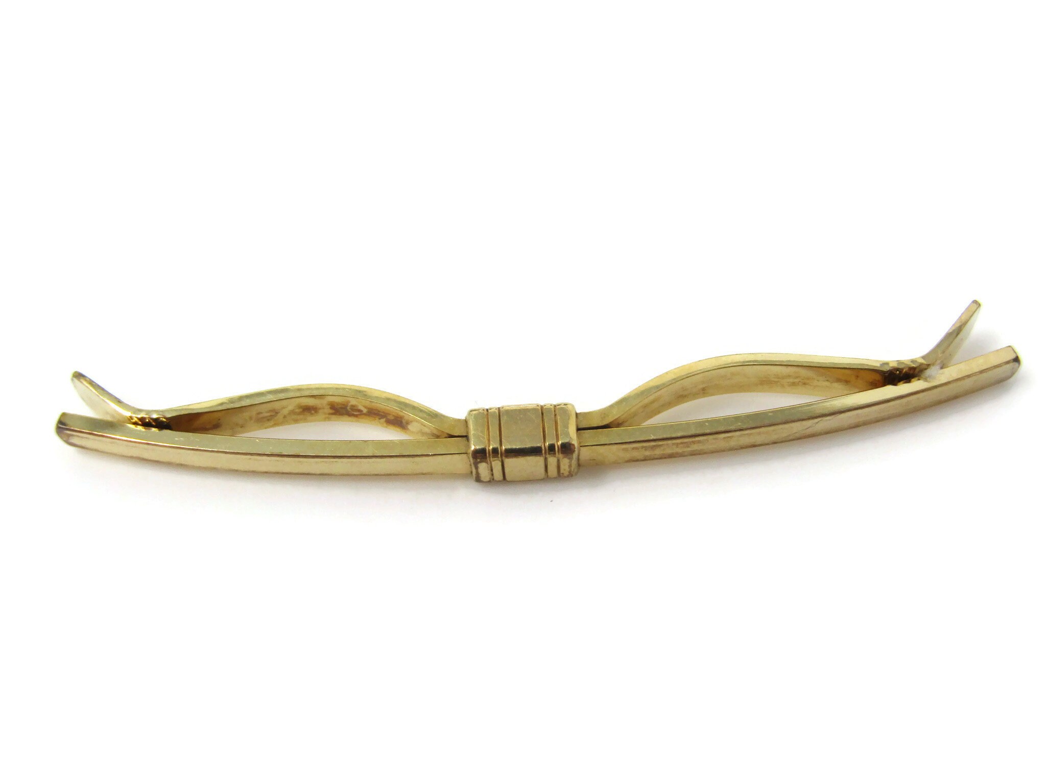 Kreisler Tie Collar Clip Bar Gold Tone Vintage High Quality Beautiful ...
