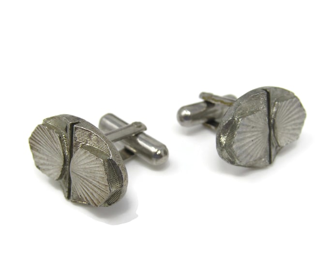 Interesting Design Cufflinks for Men: Vintage Silver Tone - Stand Out from the Crowd with Class