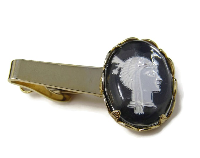 Vintage Tie Clip Tie Bar: Egyptian Egypt Theme Gorgeous Design Nice Quality