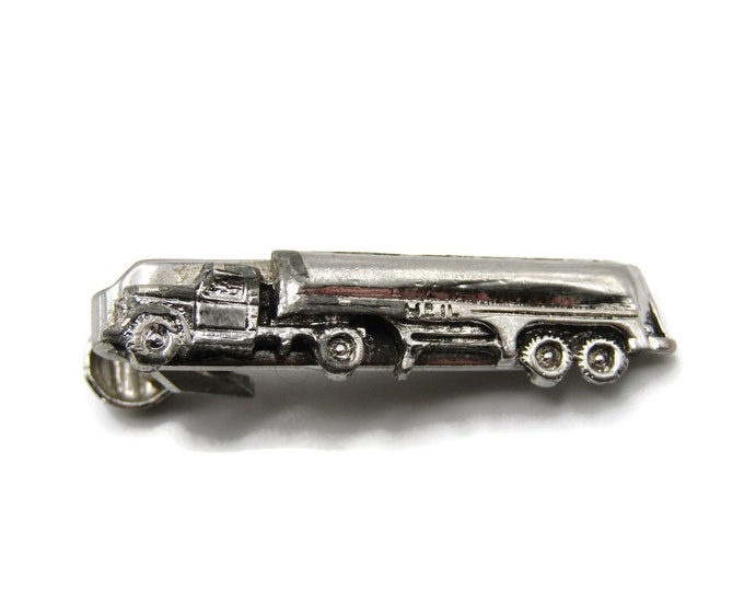 Oval Rainbow Stone Inlay Classic Design Modernist Gold Tone Tie Bar Tie Clip Men's Jewelry