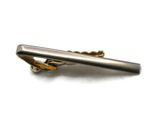 Classic Tie Bar Modern Industrial Tie Clip Men's Jewelry Gold Tone