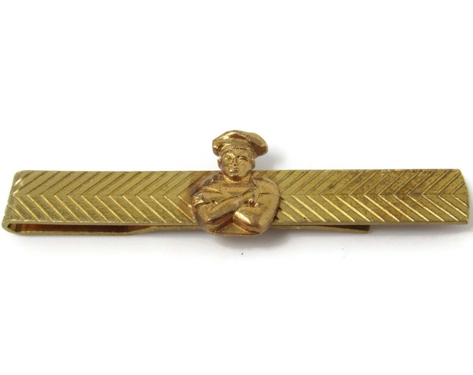 Westinghouse Tuff Guy Tie Clip Tie Bar: Vintage Gold Tone - Stand Out from the Crowd with Class