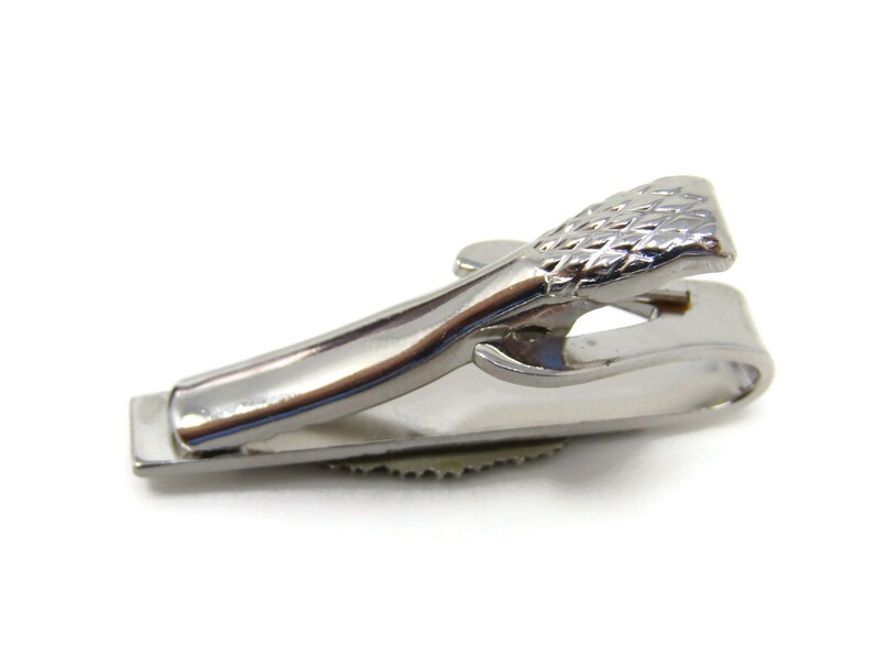 Rifle Marksmanship Tie Bar Clip Silver Tone Stand Out w Style Fit In with Class