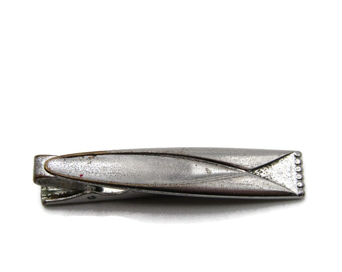 Silver Tone Fish Engraved Shape Fiath Religious Symbol Tie Clip Tie Bar Men's Jewelry