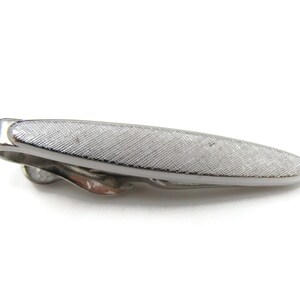 Textured Tie Clip Tie Bar: Vintage Silver Tone - Stand Out from the Crowd with Class