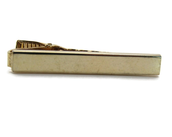 Classic Smooth Finish Tie Bar Tie Clip Men's Jewelry Gold Tone