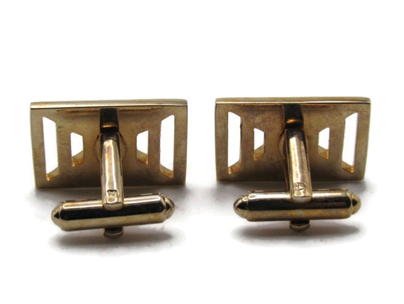 Cut Out Shape Rectangle Cuff Links Men's Jewelry … - image 2