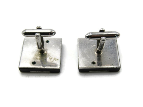 S Letter Initial Monogram Square Cuff Links Men's… - image 3