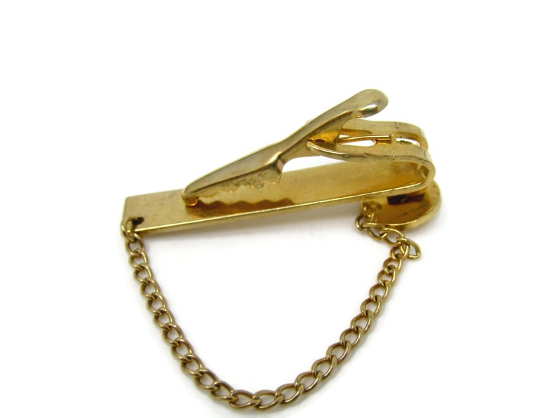 Star Etch Chain Tie Clip for Men Vintage Tie Bar Nice Design Etsy
