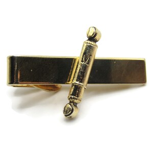 Shock Absorber Tie Clip Tie Bar Gold Tone Men&#39;s Jewelry