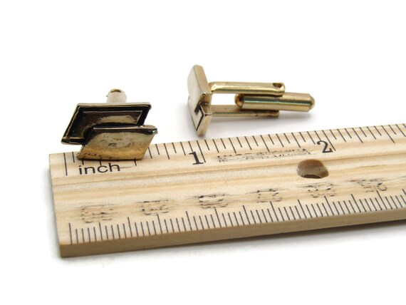 Overlapping Rectangles Cuff Links Men's Jewelry B… - image 4