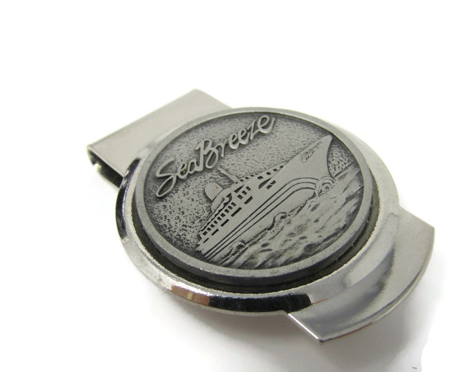 SS SeaBreeze Sea Breeze Cruise Ship Money Clip Vintage
