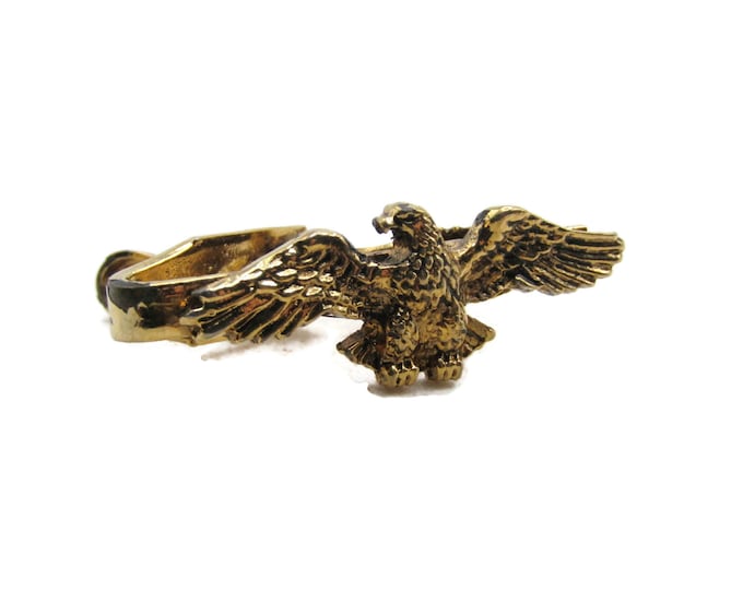 Eagle Tie Clip Tie Bar Modern Men's Jewelry Gold Tone