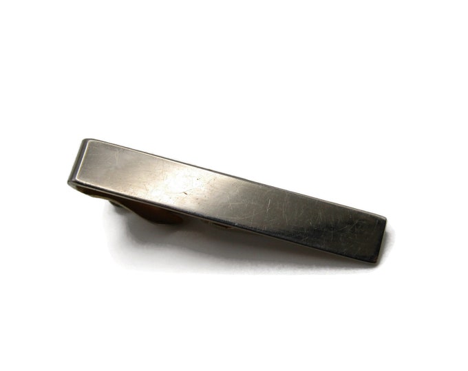 Smooth Finish Vintage Gold Tone Classic Design Modernist Tie Clip Tie Bar Men's Jewelry