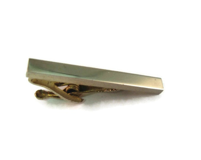 Vintage Men's Tie Bar Clip Jewelry: 3D Bar Design