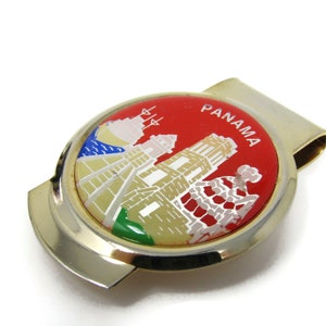 Panama Money Clip Vintage Excellent Design Beautiful Color