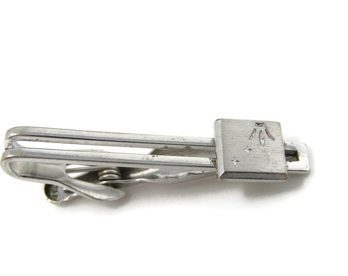 Stars Tie Clip Tie Bar: Vintage Silver Tone - Stand Out from the Crowd with Class