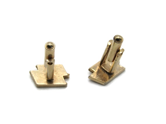 Overlapping Rectangles Cuff Links Men's Jewelry B… - image 3