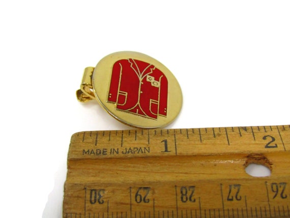 PINCE A CRAVATE vintage SPORT BOWLING QUILLES doré et argenté