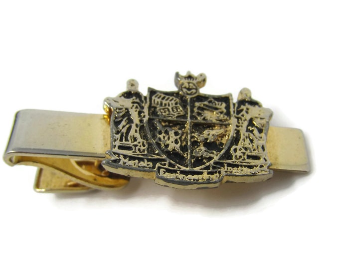 Vintage Tie Bar Clip: Metals Engineering Institute Crest Shield Heraldic
