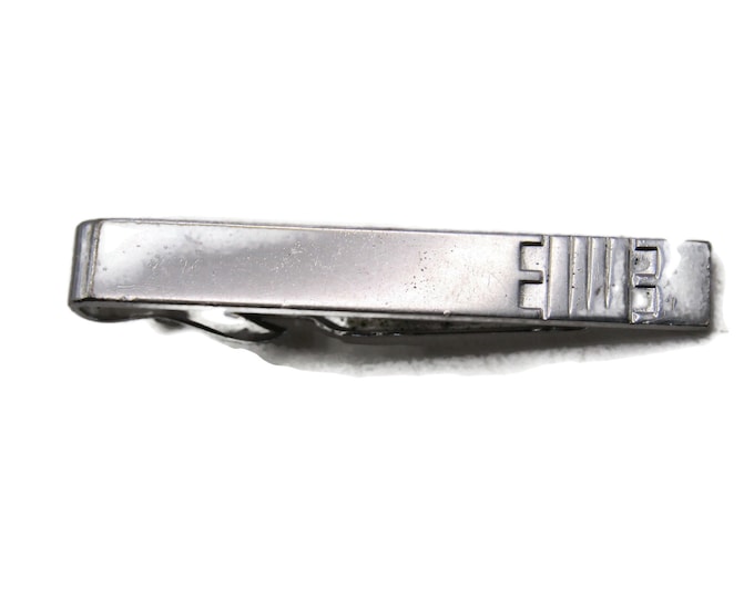 Geometric Pattern Tip Tie Clip Tie Bar Men's Jewelry Silver Tone