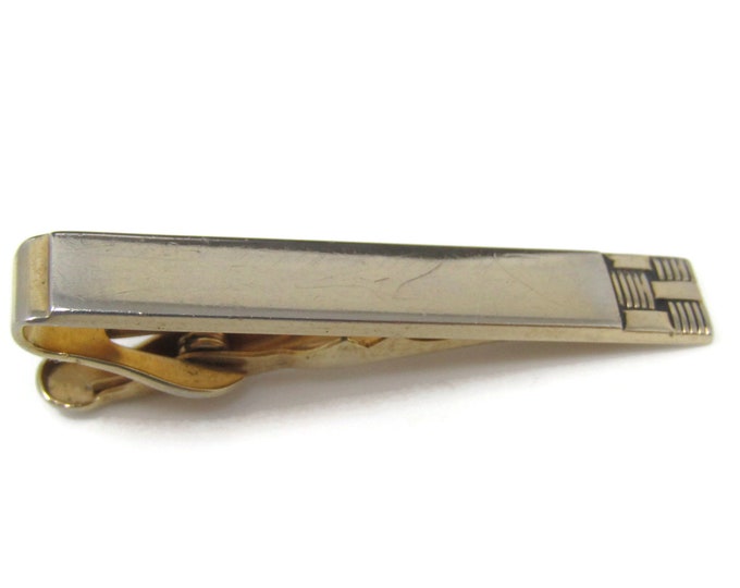 Weave Tip Tie Clip Tie Bar: Vintage Gold Tone - Stand Out from the Crowd with Class