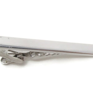 Classic Tie Clip Bar Silver Tone Vintage Men's Jewelry Nice Design