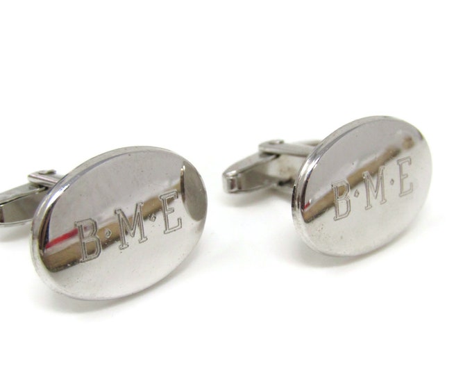 BME Oval Cufflinks for Men's Vintage Men's Jewelry Nice Design