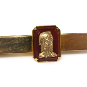 Vintage Tie Clip Tie Bar: Warrior Helmeted Gorgeous Design Nice Quality