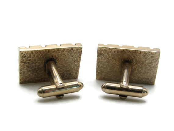 Square & Rectangle Pattern Cuff Links Men's Jewek… - image 2