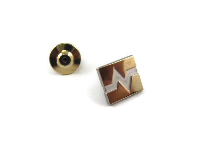 Vintage Men's Tie Tack Pin Jewelry: High Quality Heart Beat Design 1/10 10K Gold Fill