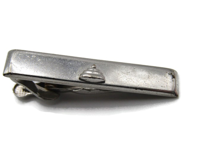 Cone Bell Top Shape Classic Design Silver Tone Tie Clip Tie Bar Men's Jewelry