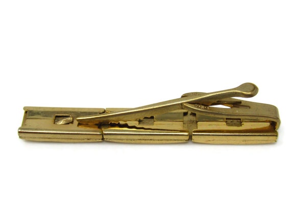 Mens Tie Clip Vintage: RSH Art Deco Style Gold To… - image 3