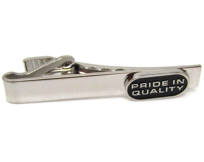 Vintage Tie Clip Tie Bar: Pride in Quality Nice Design