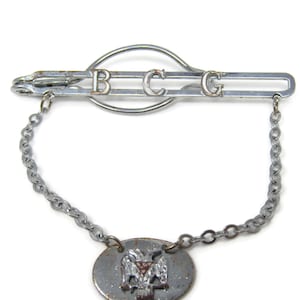 Scottish Rite Mason 32 Degree Eagle BCL Tie Clip Tie Bar: Vintage Silver Tone - Stand Out from the Crowd with Class