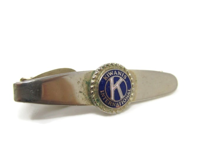 Kiwanis International Tie Bar Clip Vintage Gold Tone Stand Out w/ Style Fit In with Class