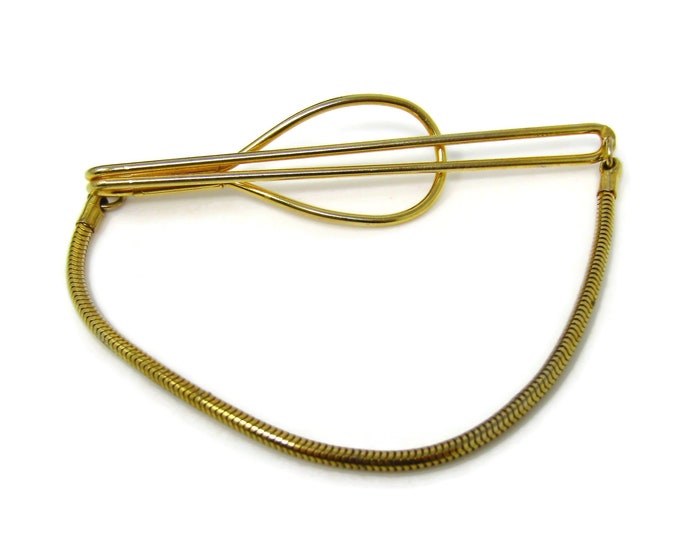 Dense Round Chain Tie Clip Men's Vintage Tie Bar Beautiful  Design