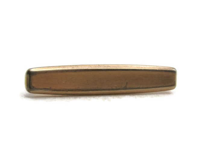 Classic Tapered Edge Tie Bar Tie Clip Men's Jewelry Gold Tone