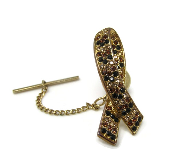 Awareness Ribbon Tie Tack Pin: Beautiful Jewels Design Nice Quality